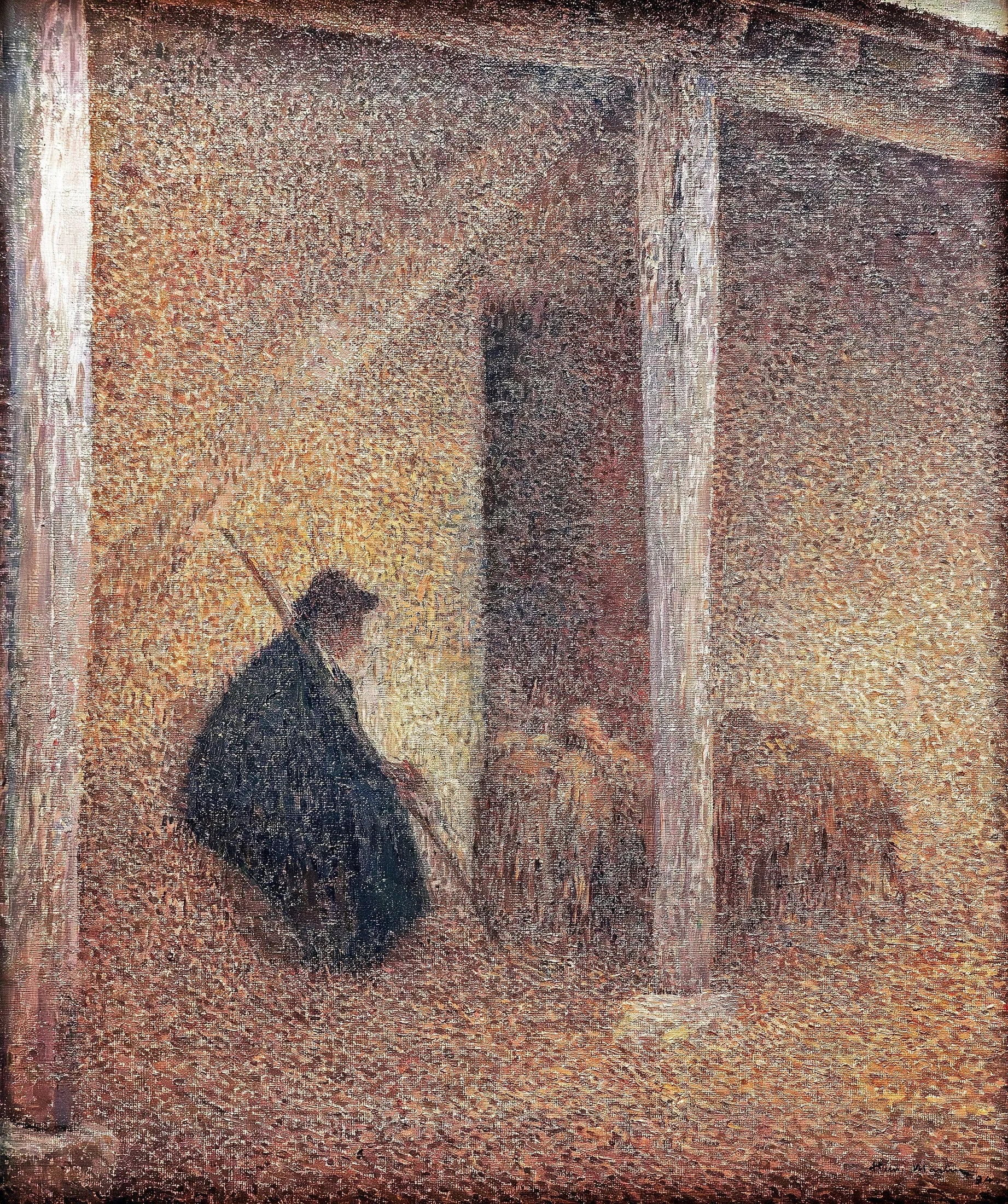 Berger rentrant ses moutons - Henri-Jean Guillaume Martin image 1 tableau peint à l’huile sur toile