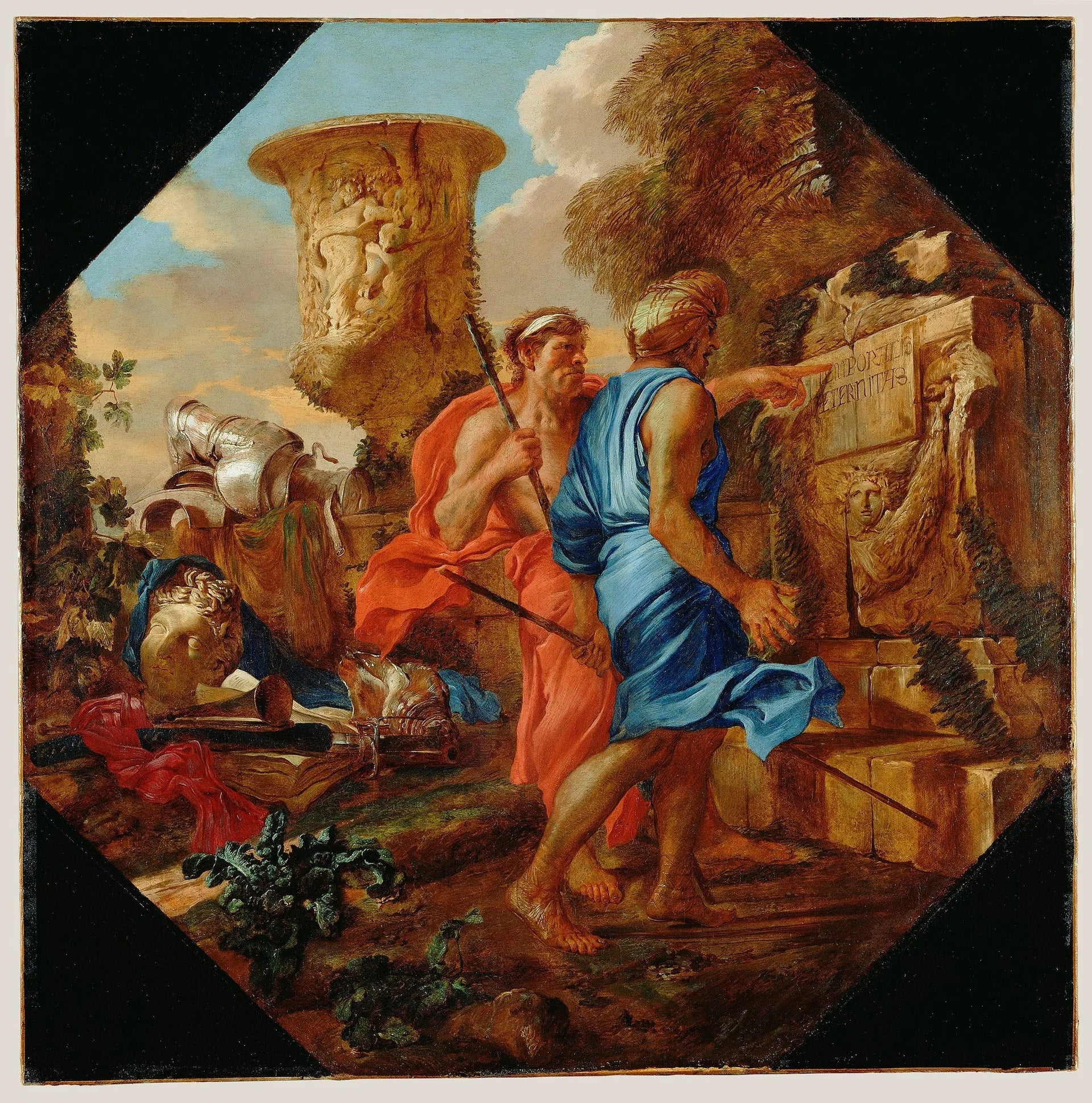 Bergers arcadiens - Giovanni Benedetto Castiglione image 1 reproduction réalisée par Alpha Reproduction