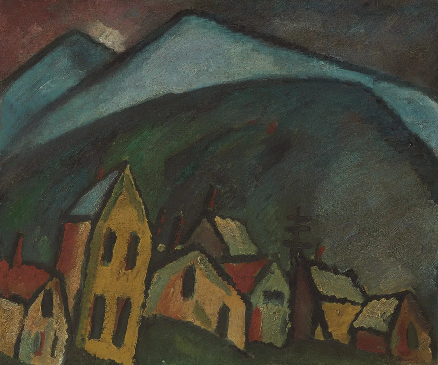 Berglandschaft mit Häusern - Alexej von Jawlensky