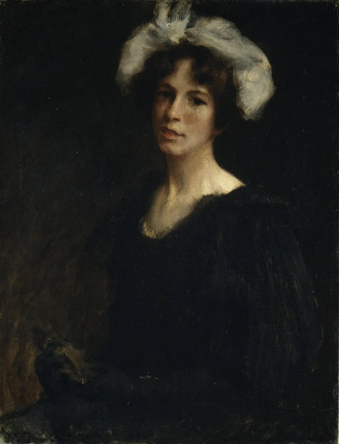 Bessie Potter - William Merritt Chase image 1 reproduction de peinture à l’huile