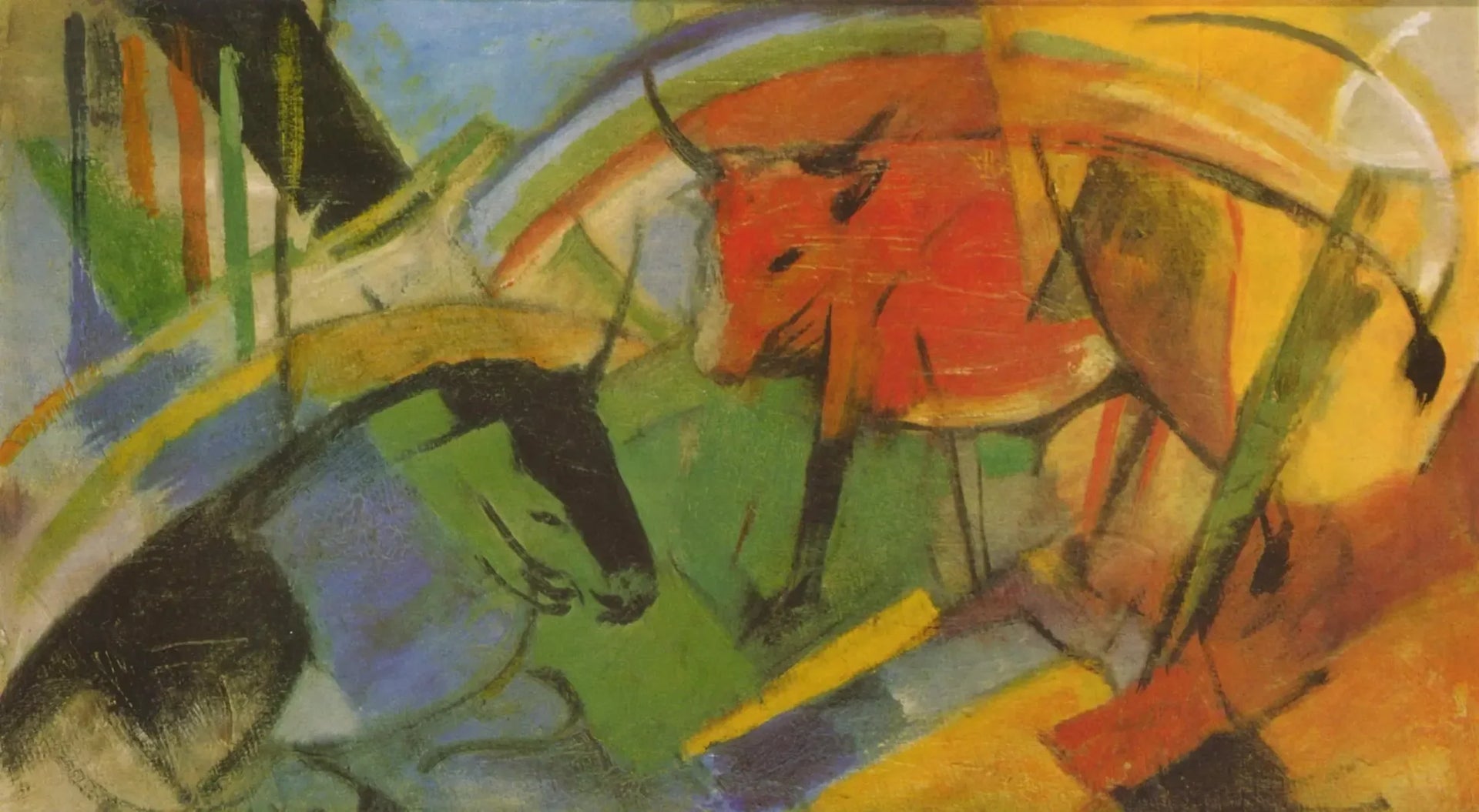 Bétail - Franz Marc image 1 tableau peint à l’huile sur toile