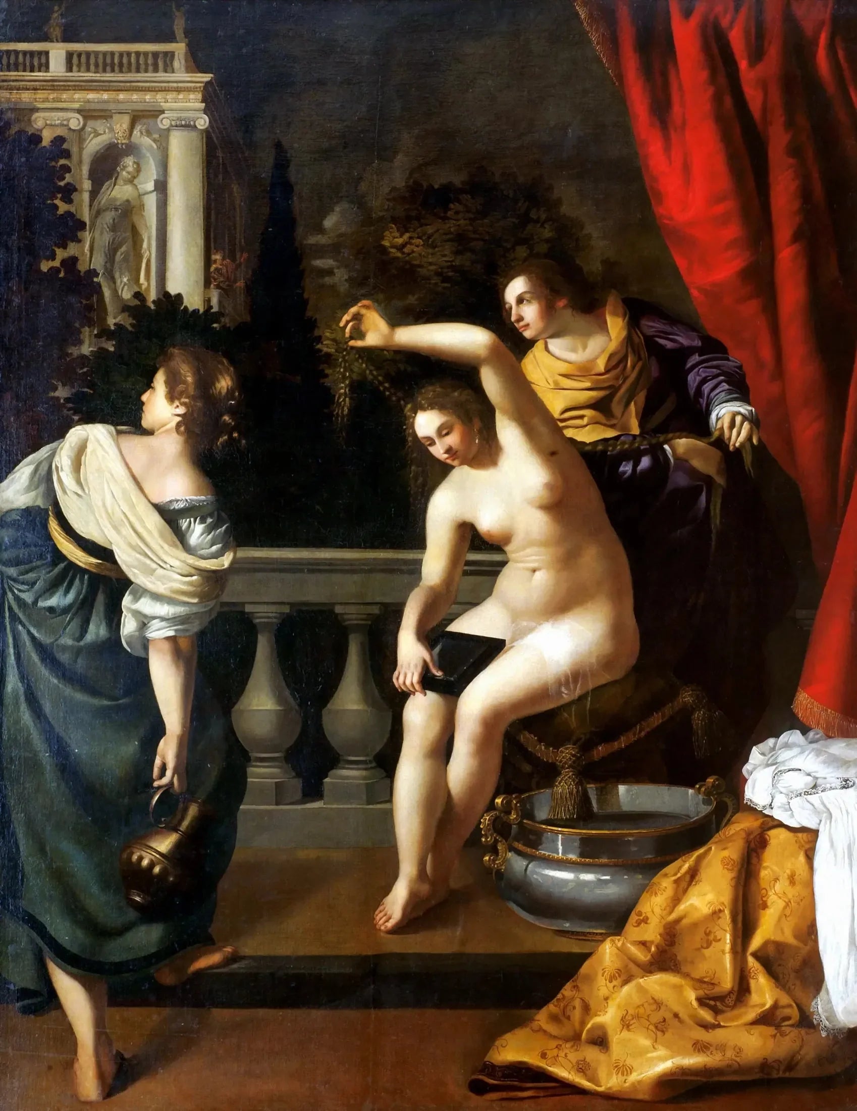Bethsabée - Artemisia Gentileschi image 1 copie peinte à la main à l’huile