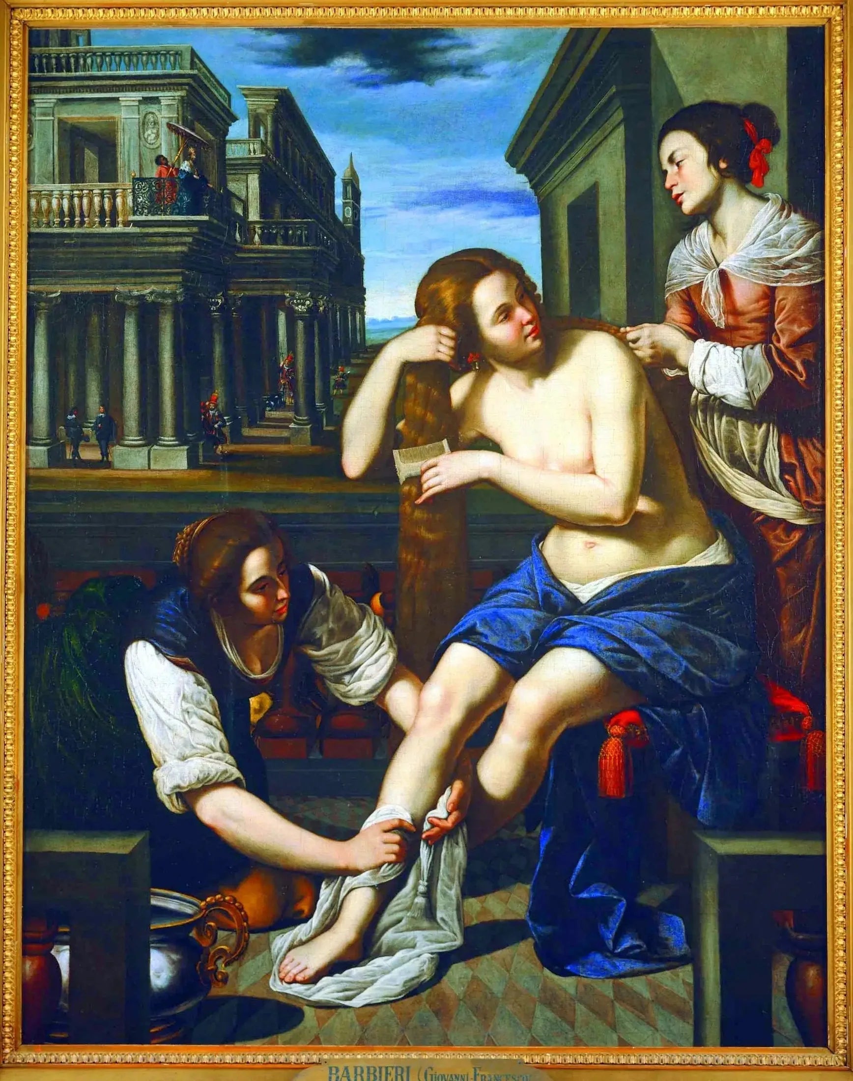 Bethsabée au bain - Artemisia Gentileschi image 1 reproduction de peinture à l’huile