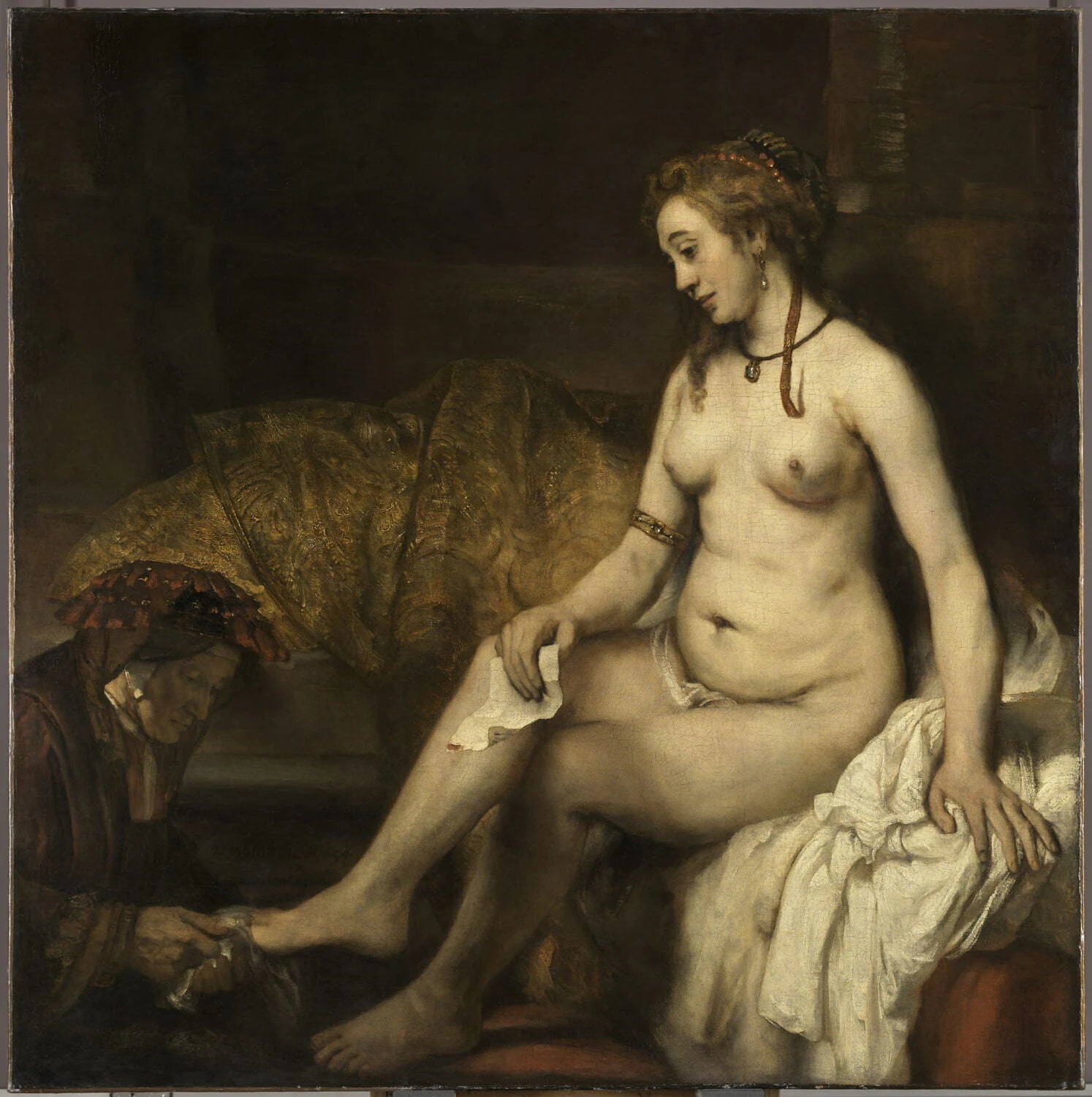 Bethsabée au bain tenant la lettre du roi David - Rembrandt
