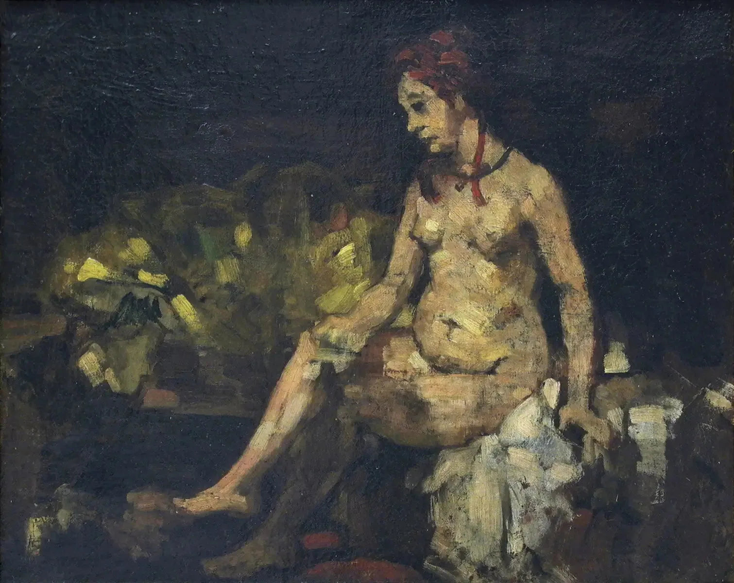 Bethsabée, d'après Rembrandt - Paul Cézanne image 1 reproduction artisanale de tableau
