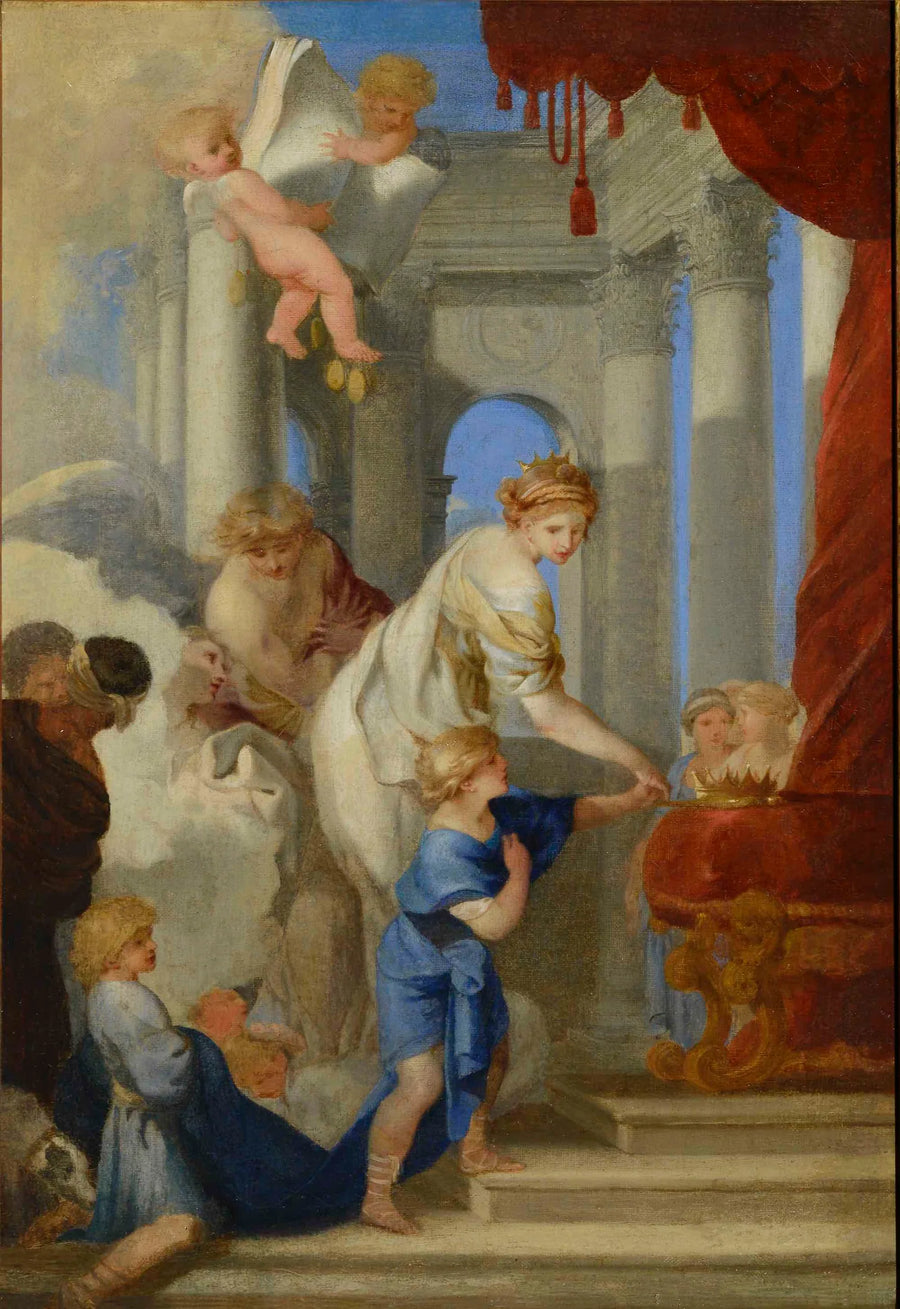 Bethsabée guidant Salomon vers le trône - Sébastien Bourdon