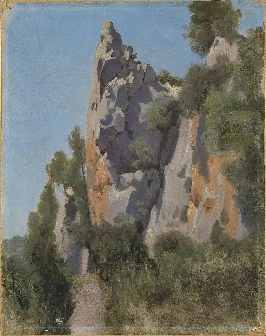 Bewaldete Felsspitze - Jean-Baptiste Camille Corot