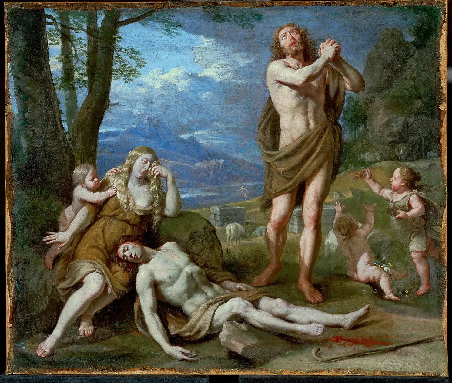 Beweinung Abels - Philippe de Champaigne image 1 reproduction d’œuvre d’art à l’huile