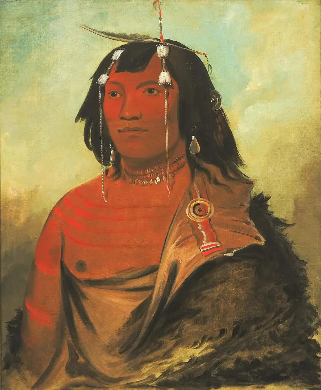 Bi-éets-ee-cure, Homme Très Doux - George Catlin image 1 reproduction artisanale de tableau
