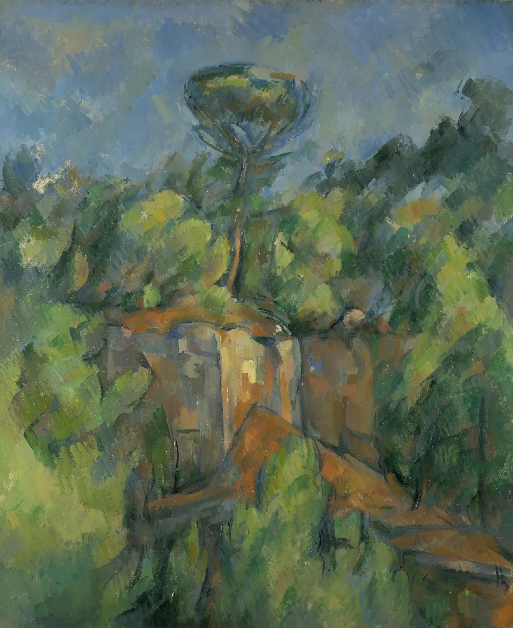 Bibémus Quarry - Paul Cézanne image 1 reproduction de peinture à l’huile