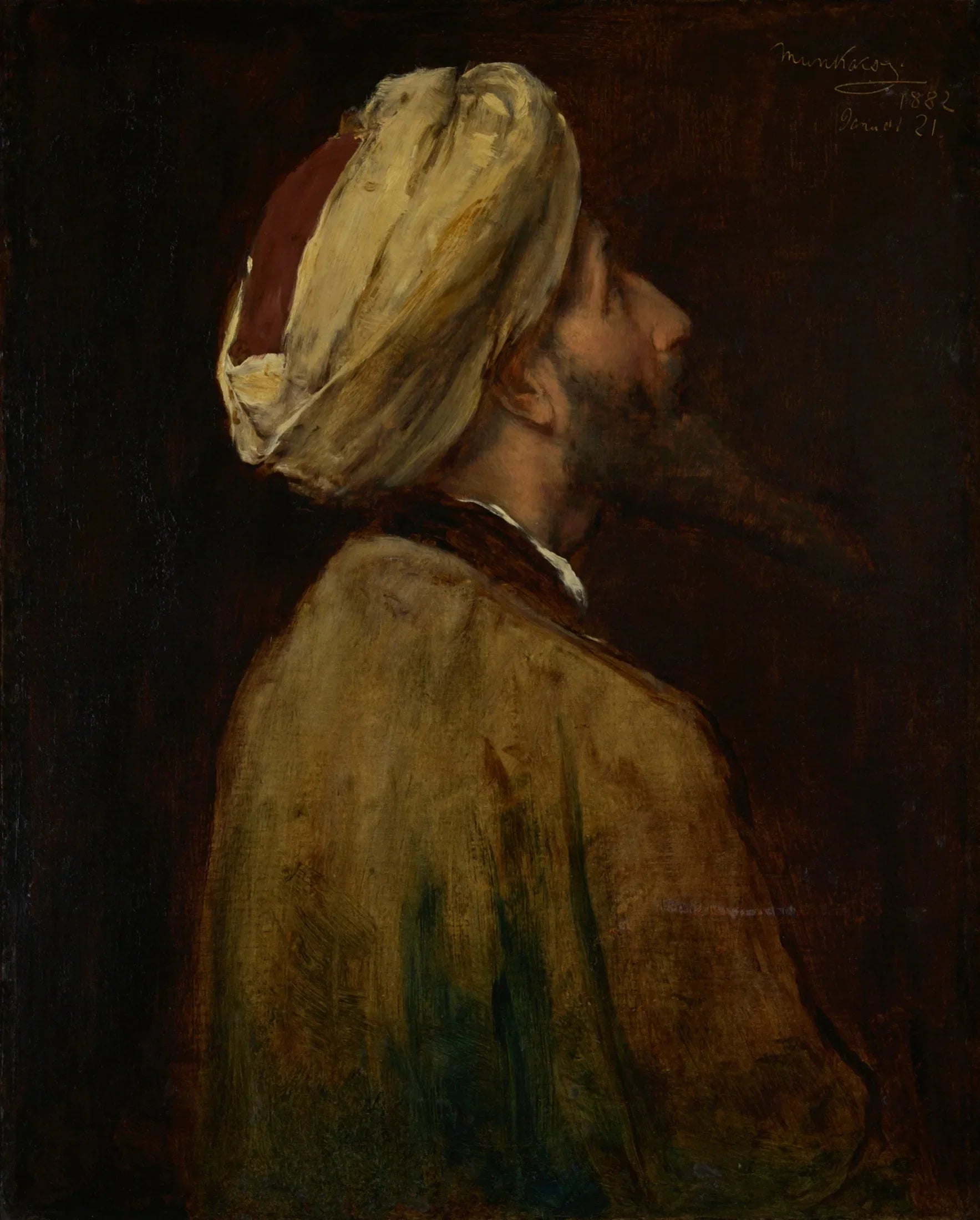 Biddende Leviet - Mihály Munkácsy image 1 copie peinte à la main à l’huile