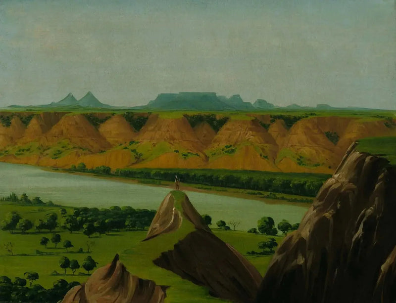 Big Bend sur le Haut-Missouri, à 1900 milles au-dessus de Saint-Louis - George Catlin