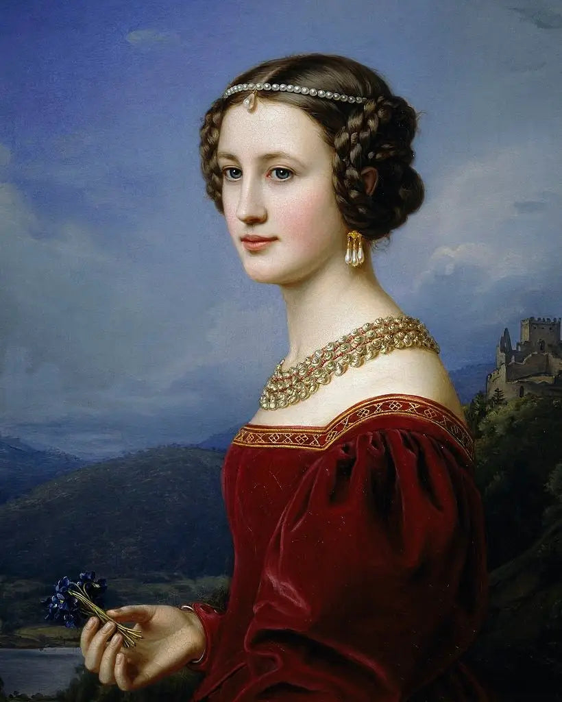 Bildnis der Antonietta Cornelia Vetterlein - Joseph Karl Stieler image 1 tableau peint à l’huile sur toile