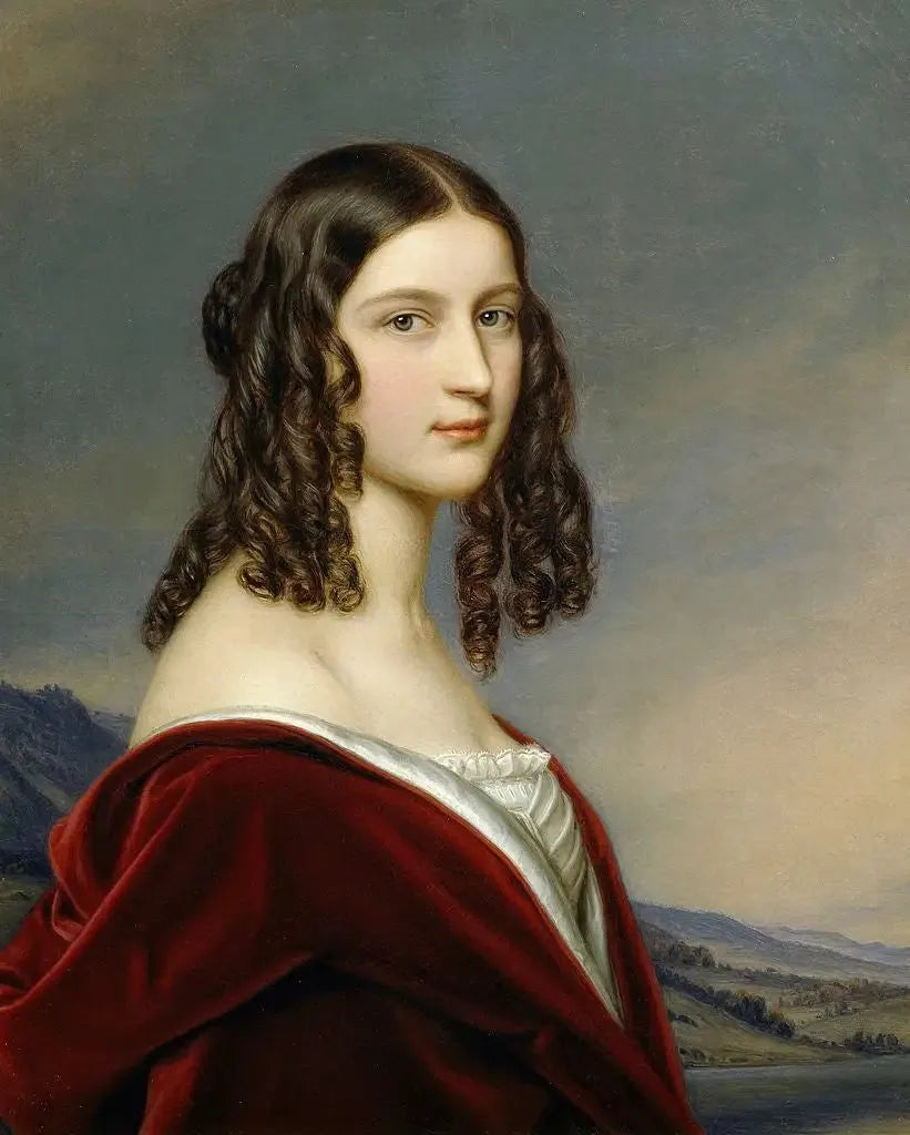 Bildnis der Friederike Freiin von Gumppenberg - Joseph Karl Stieler image 1 reproduction d’œuvre d’art à l’huile