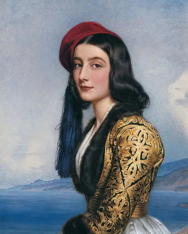 Bildnis der Katharina Botzaris - Joseph Karl Stieler