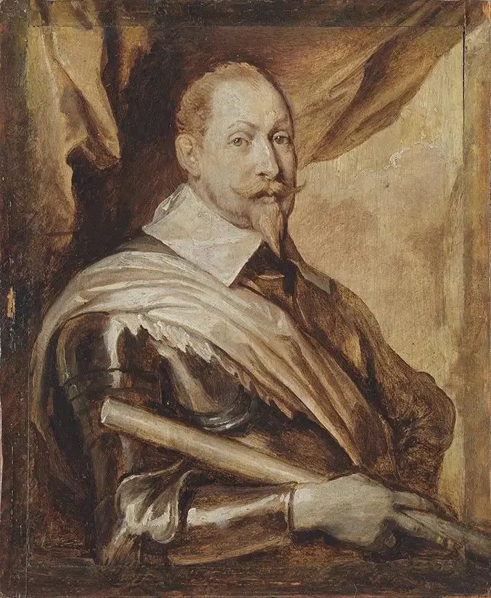 Bildnis des Königs Gustav II. Adolf von Schweden (Werkstatt) - Antoine van Dyck image 1 copie de tableau peinte à la main