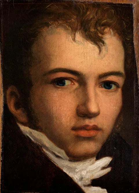 Bildnis des Malers Johann Carl Eggers - Johann Friedrich Overbeck image 1 copie peinte à la main à l’huile