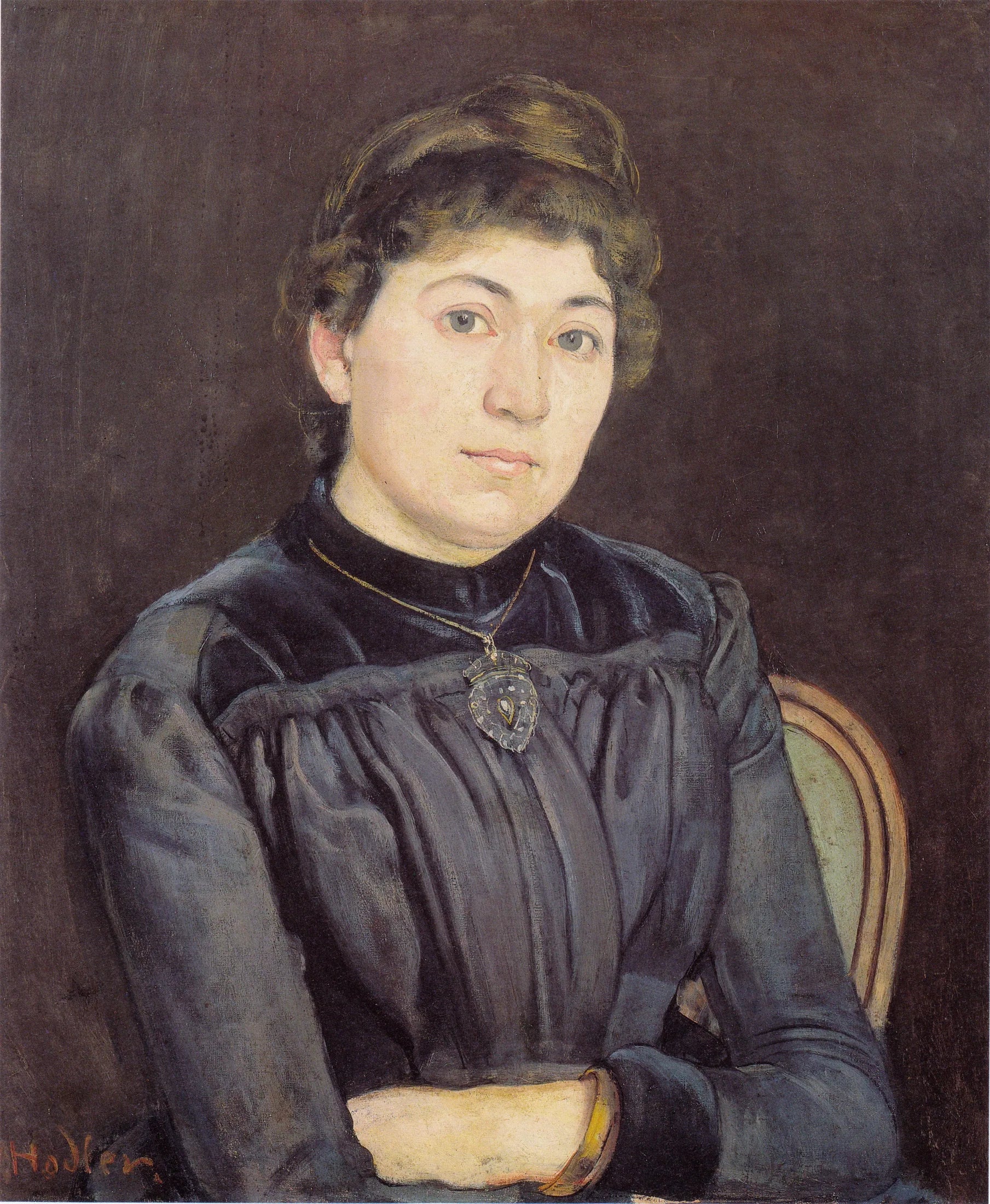 Bildnis einer jungen Frau - Ferdinand Hodler image 1 tableau peint à l’huile sur toile