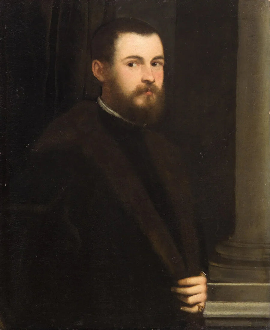 Bildnis eines jungen bärtigen Mannes - Jacopo Tintoretto