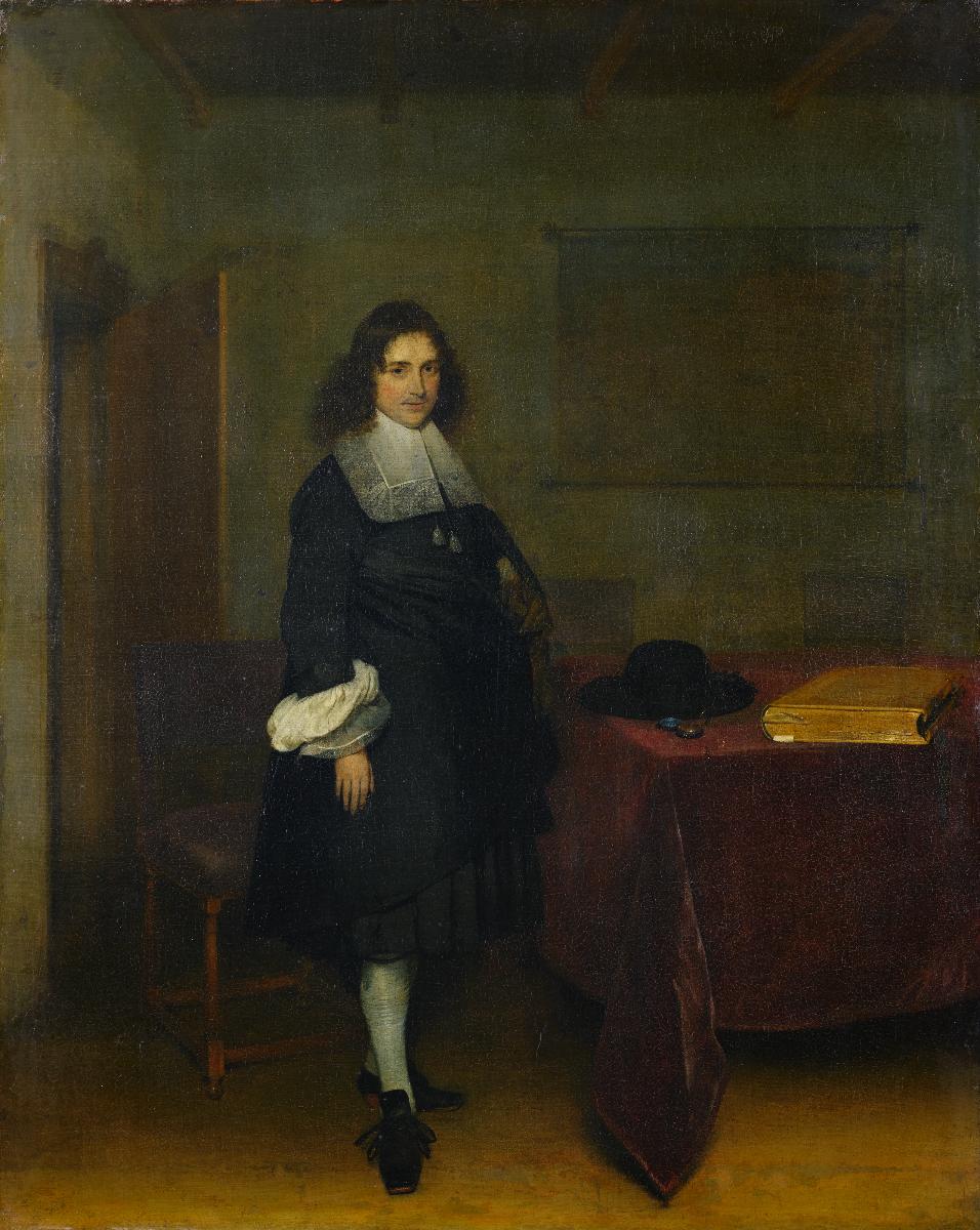 Bildnis eines jungen Herrn im Interieur - Gerard ter Borch