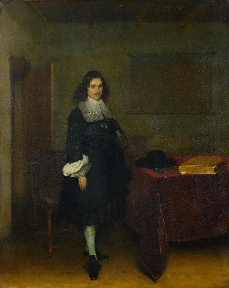 Bildnis eines jungen Herrn im Interieur - Gerard ter Borch