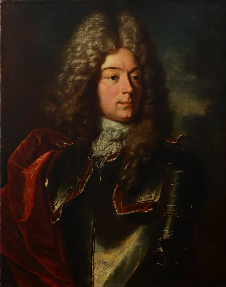 Bildnis Johann Frisching (1668-1726), Mitherr zu Rümligen, Offizier, Venner zu Metzgern. - Hyacinthe Rigaud