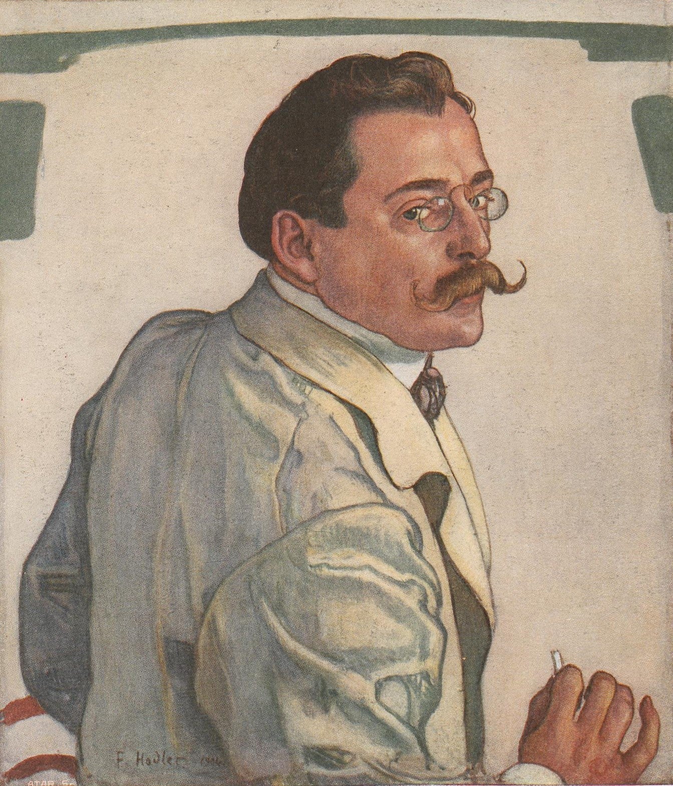 Bildnis Louis S. Günzburger - Ferdinand Hodler image 1 reproduction réalisée par Alpha Reproduction