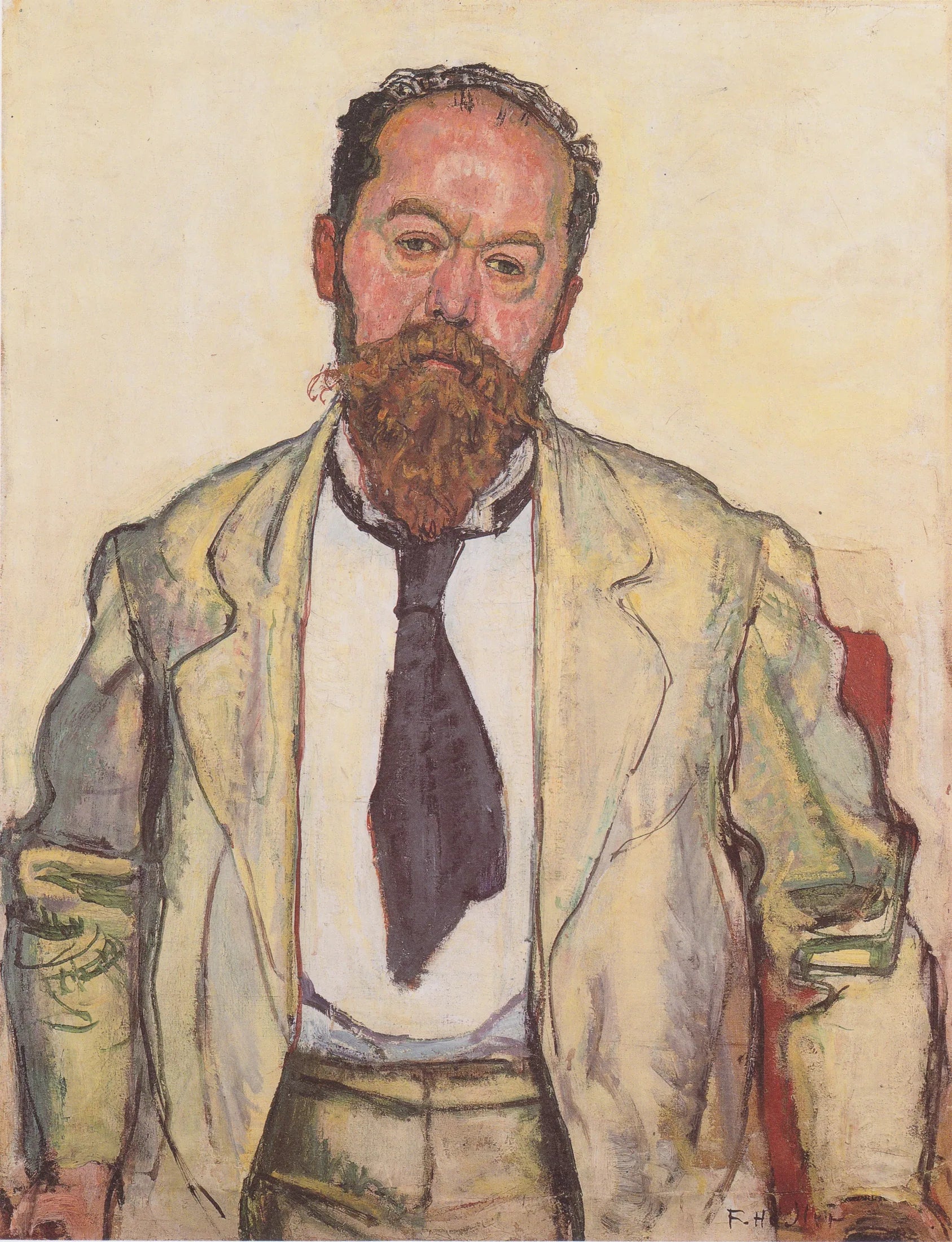Bildnis Mathias Morhardt - Ferdinand Hodler image 1 copie de tableau peinte à la main