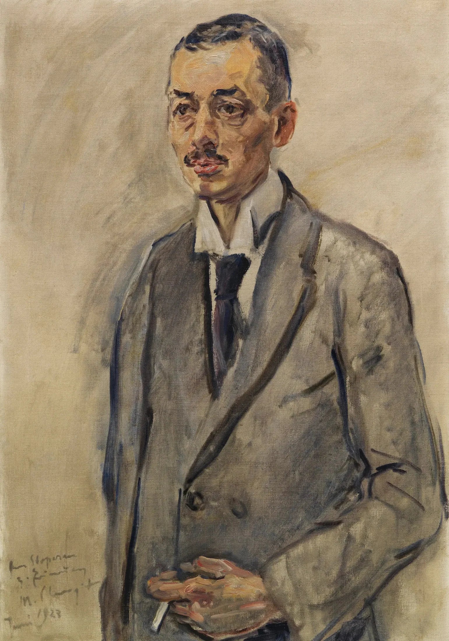 Bildnis Theodor Stoperan - Max Slevogt image 1 tableau peint à l’huile sur toile