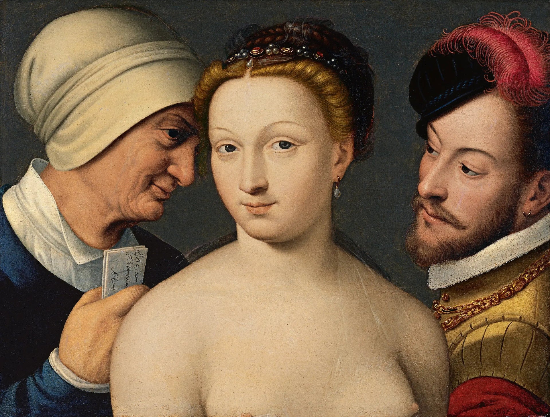 Billet doux - François Clouet image 1 tableau peint à l’huile sur toile
