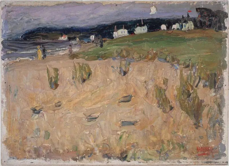 Binz auf Rügen (Crépuscule) - Vassily Kandinsky image 1 reproduction artisanale de tableau