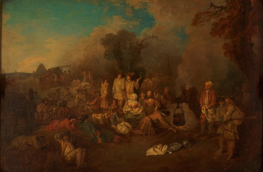 Bivouac - Antoine Watteau