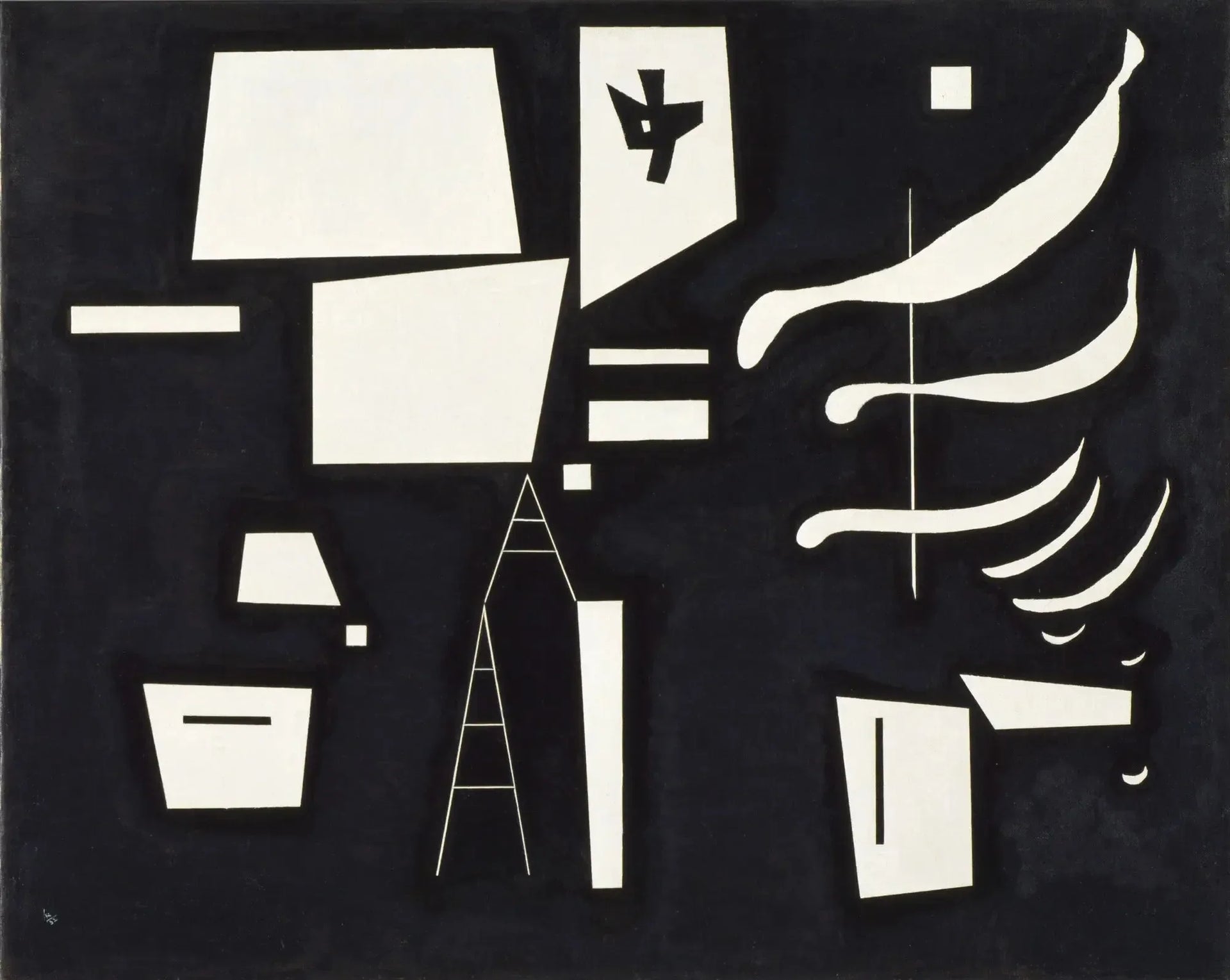 Blanc - Doux et dur - Vassily Kandinsky image 1 reproduction artisanale de tableau
