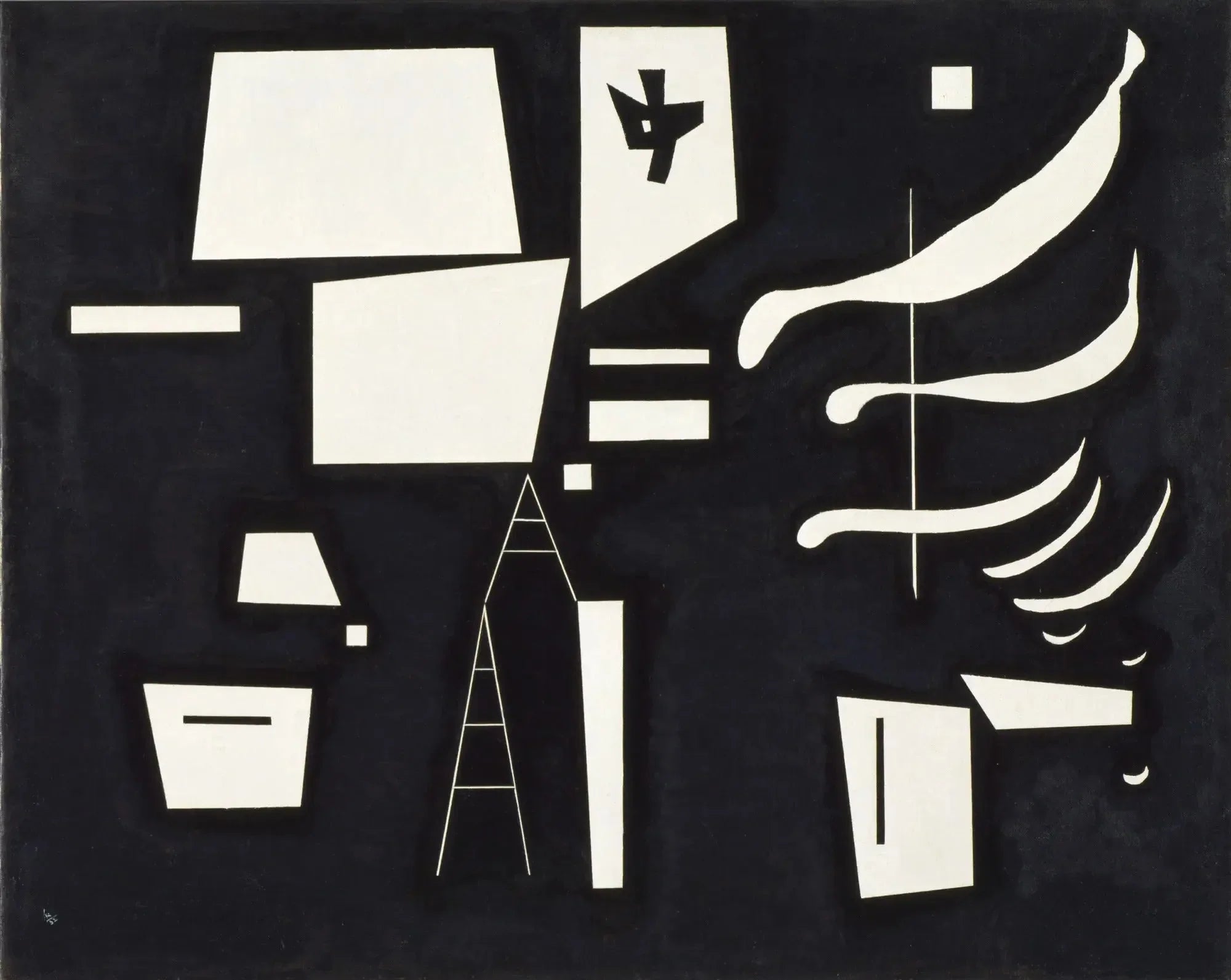 Blanc - Doux et dur - Vassily Kandinsky image 1 reproduction artisanale de tableau
