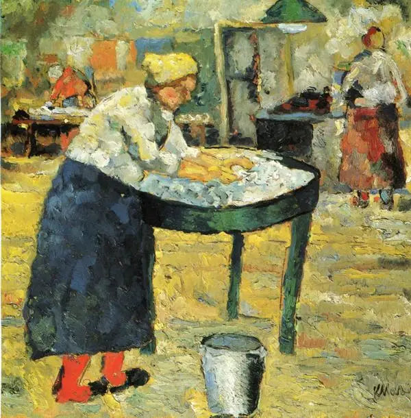 Blanchisseuse - Kazimir Malevich image 1 tableau peint à l’huile sur toile