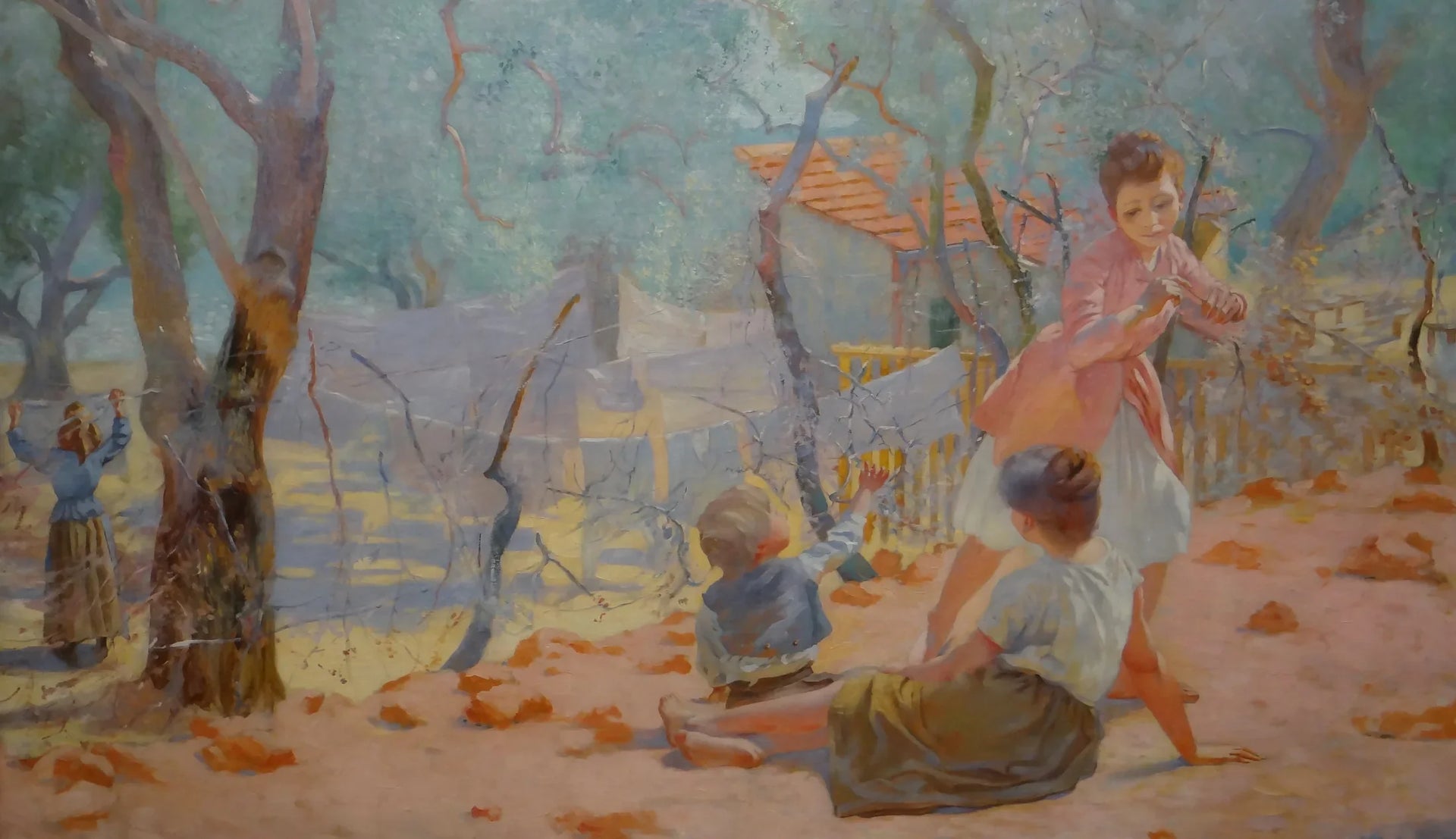 Blanchisseuses en Provence - Henri-Edmond Cross image 1 tableau peint à l’huile sur toile