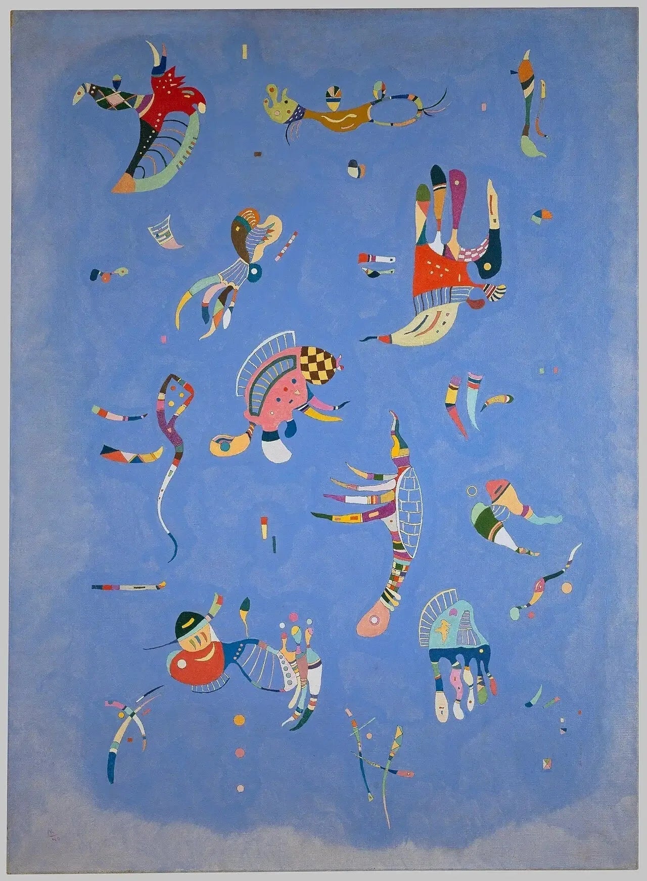 Bleu de ciel - Vassily Kandinsky image 1 reproduction réalisée par Alpha Reproduction