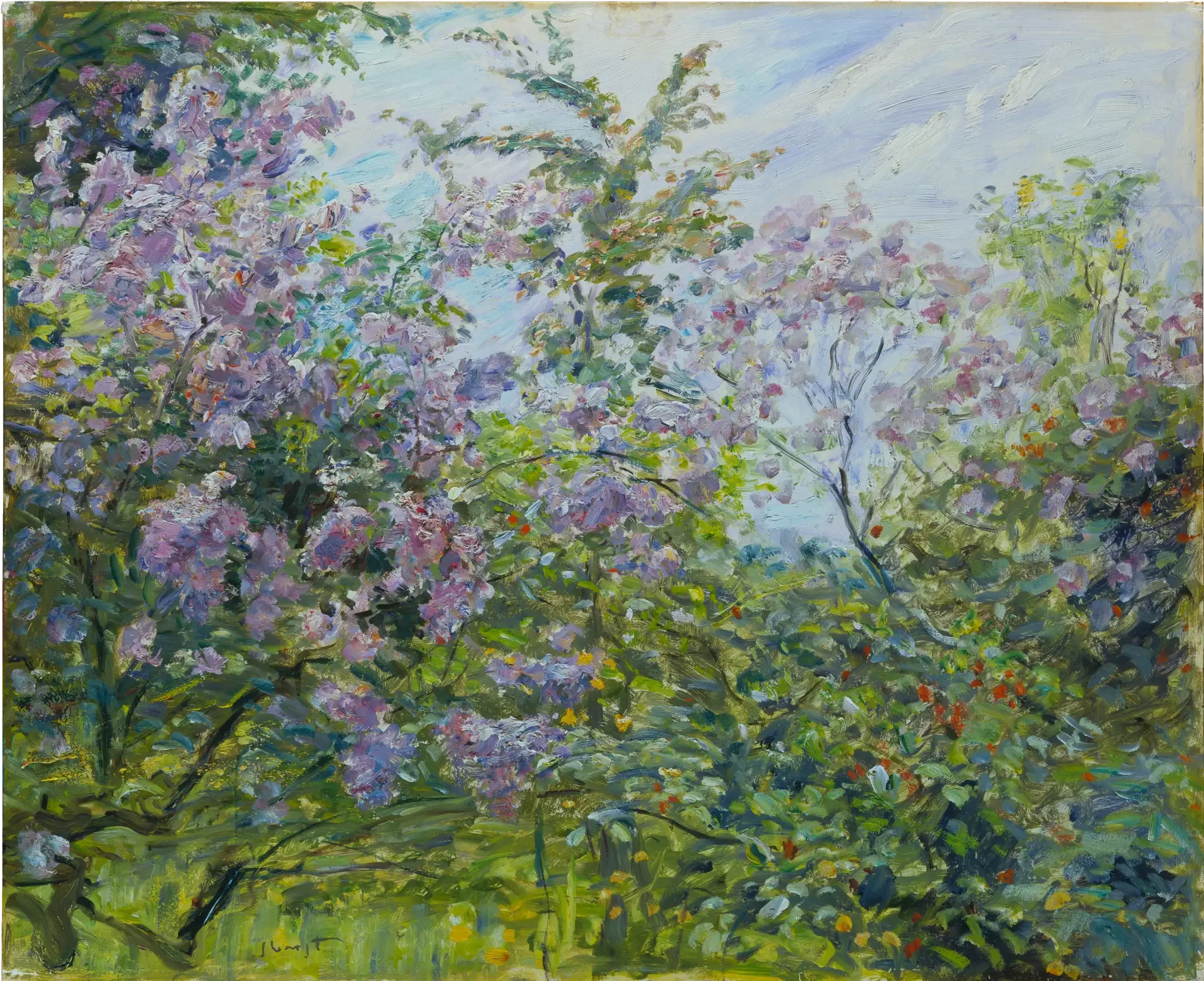 Blossoming Lilac - Max Slevogt image 1 copie de tableau peinte à la main