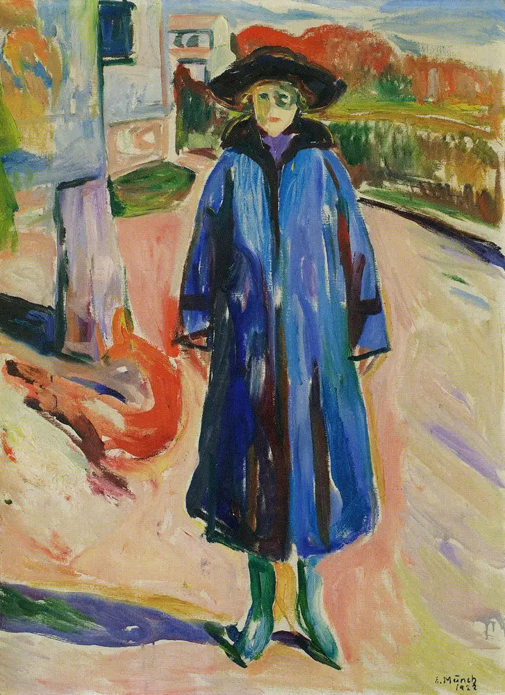 Blouson bleu au soleil - Edvard Munch image 1 copie de tableau peinte à la main