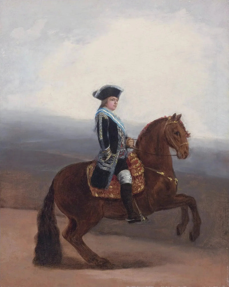 Boceto para el retrato ecuestre de Manuel Godoy, duque de la Alcudia - Francisco de Goya