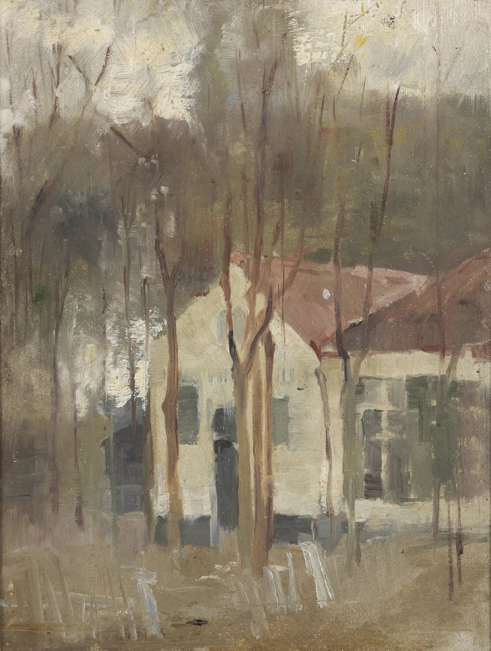 Boerderij - Jan Toorop image 1 tableau peint à l’huile sur toile