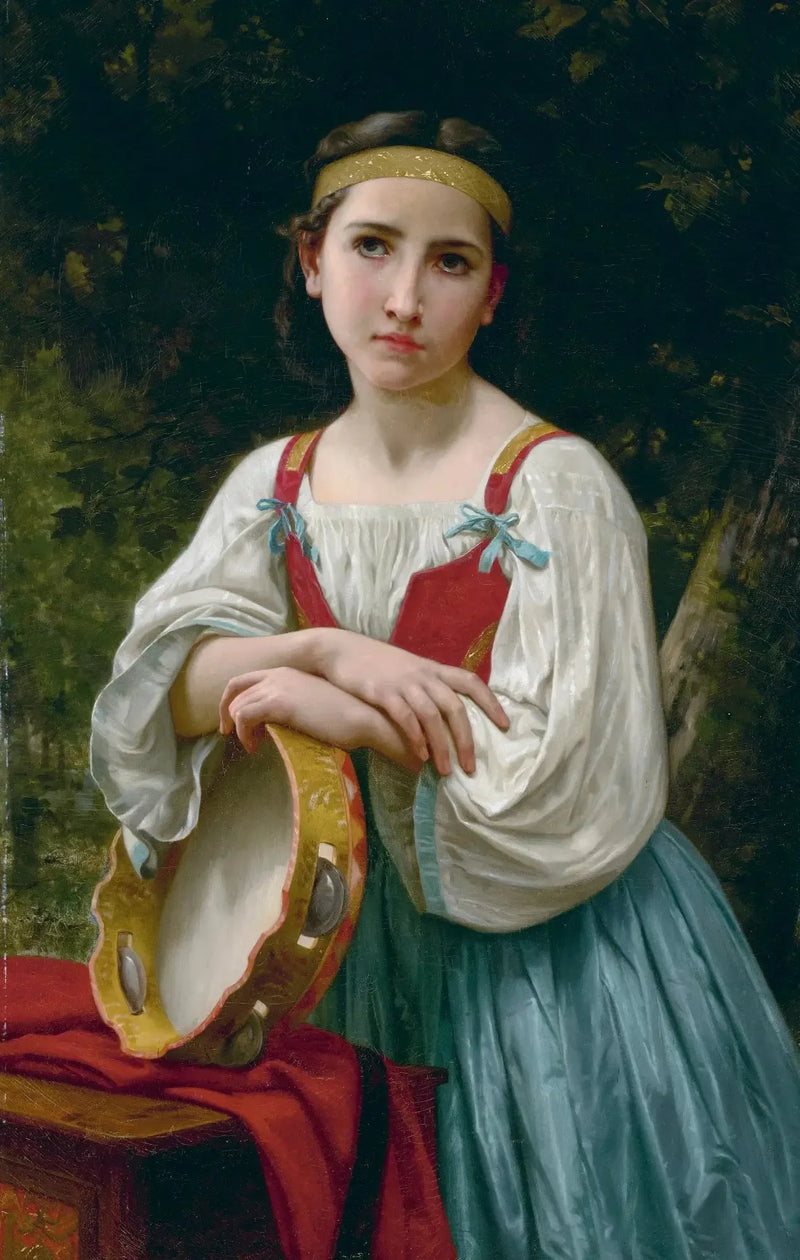 Bohémienne au tambour de basque - Bouguereau