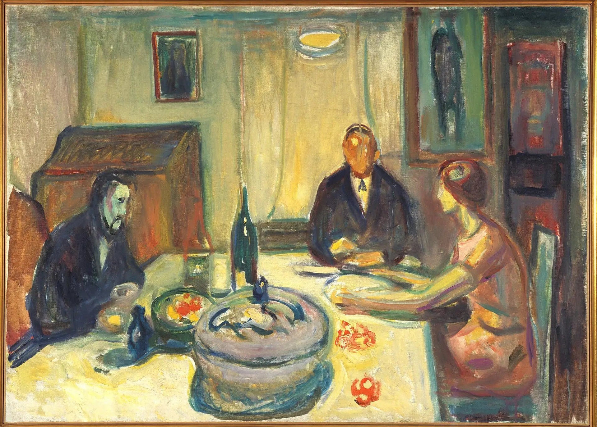 Bohémiens d'Oslo - Edvard Munch image 1 reproduction artisanale de tableau
