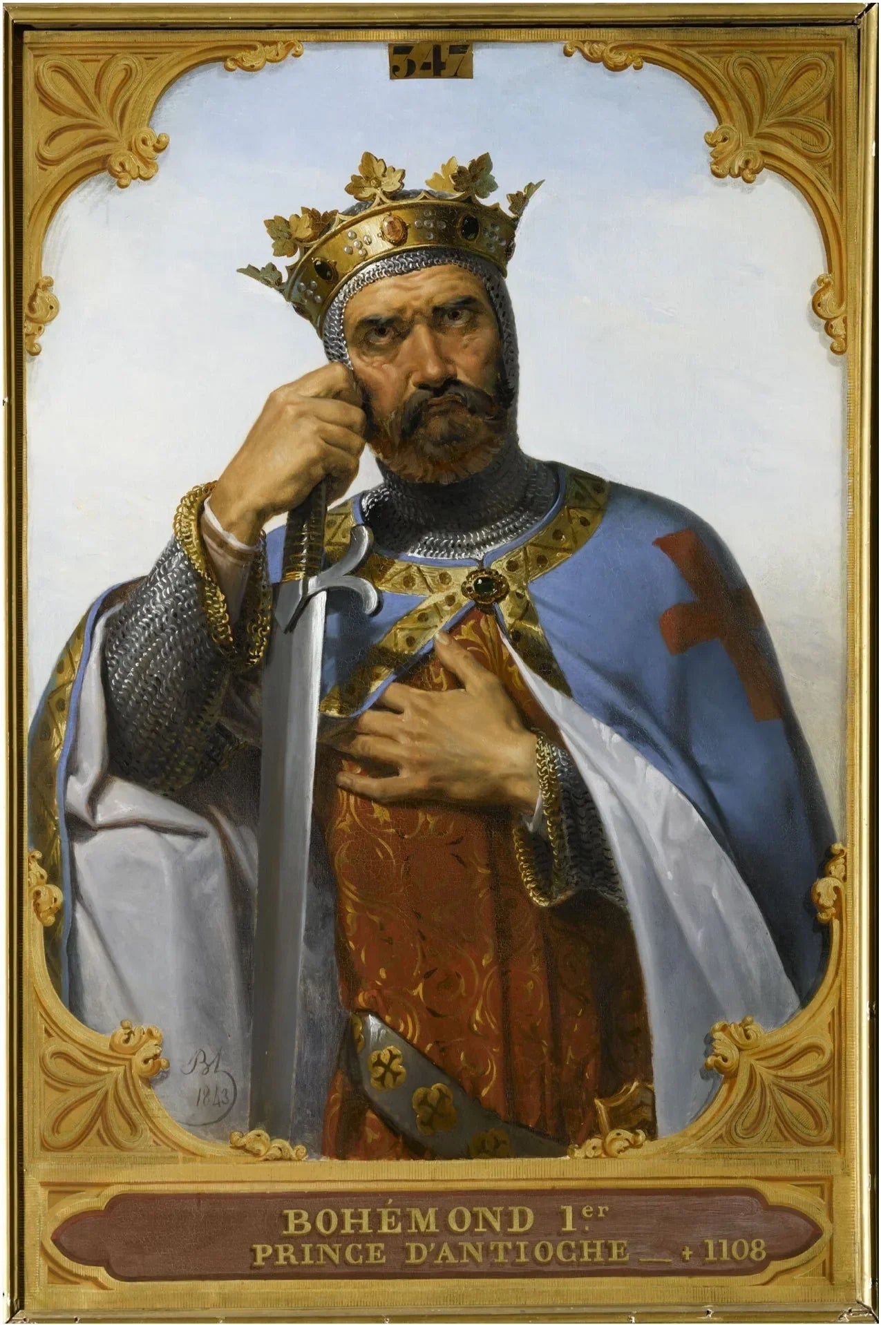 Bohémond 1er, prince d'Antioche (?-1108) - Merry-Joseph Blondel image 1 reproduction d’œuvre d’art à l’huile