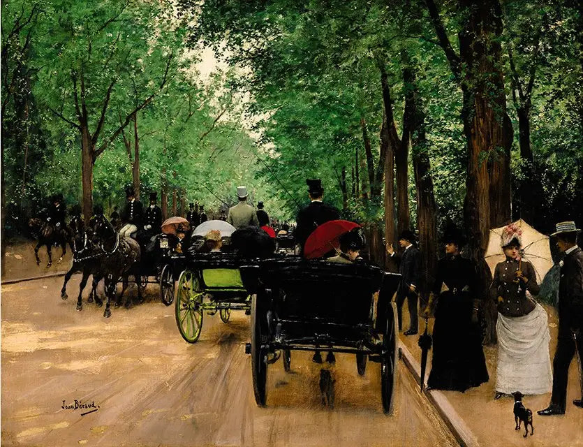 Bois de Boulogne - Jean Béraud image 1 copie peinte à la main à l’huile