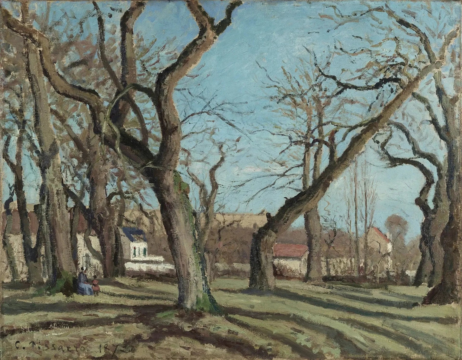 Bois de châtaigniers à Louveciennes - Camille Pissarro image 1 tableau peint à l’huile sur toile