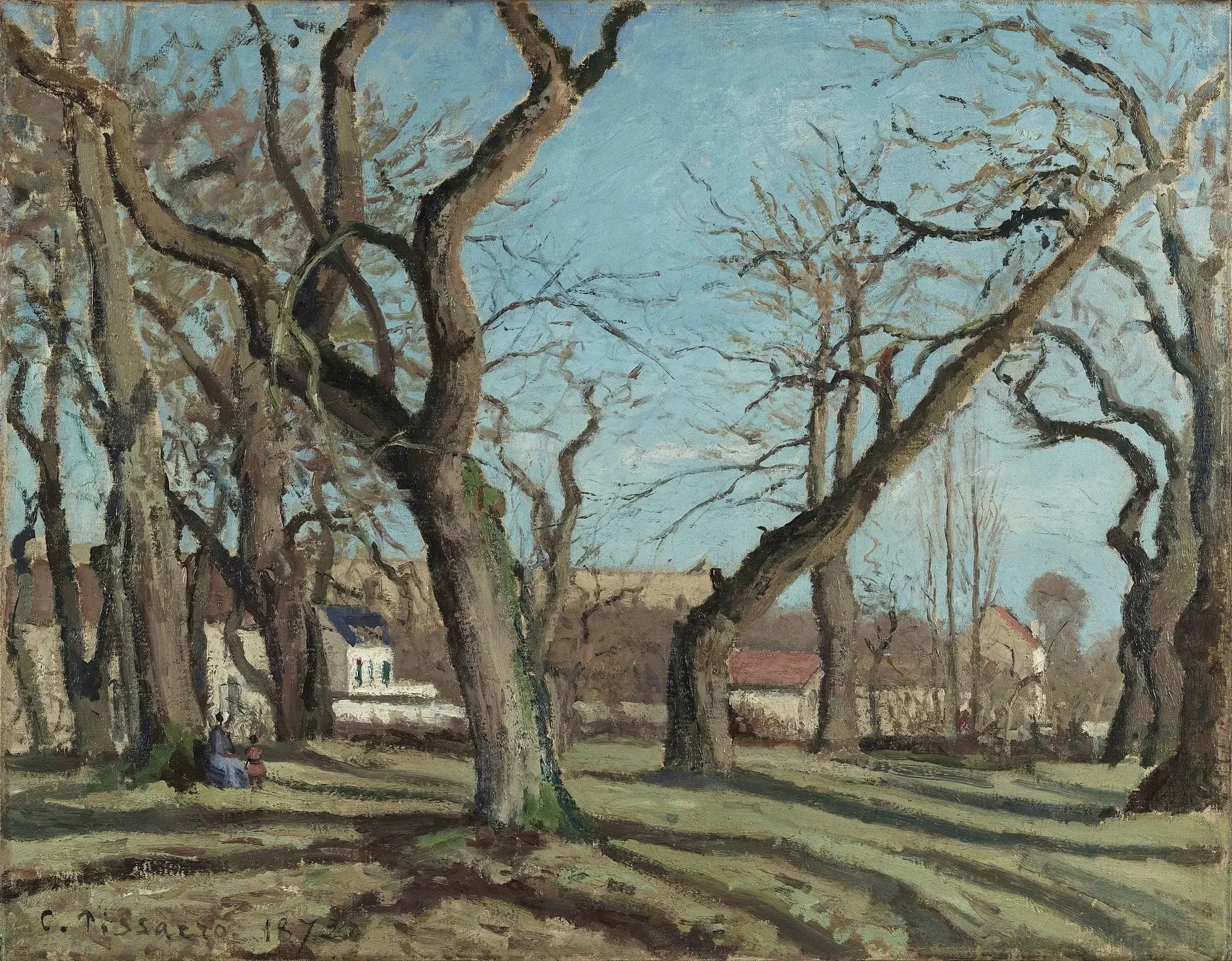 Bois de châtaigniers à Louveciennes - Camille Pissarro image 1 tableau peint à l’huile sur toile