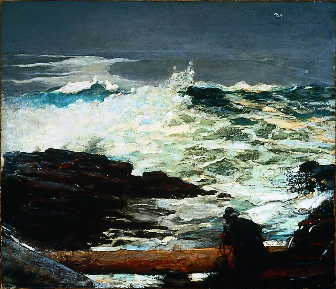 Bois flotté - Winslow Homer image 1 copie peinte à la main à l’huile