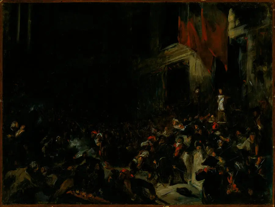 Boissy d'Anglas à la Convention - Eugène Delacroix image 1 copie peinte à la main à l’huile