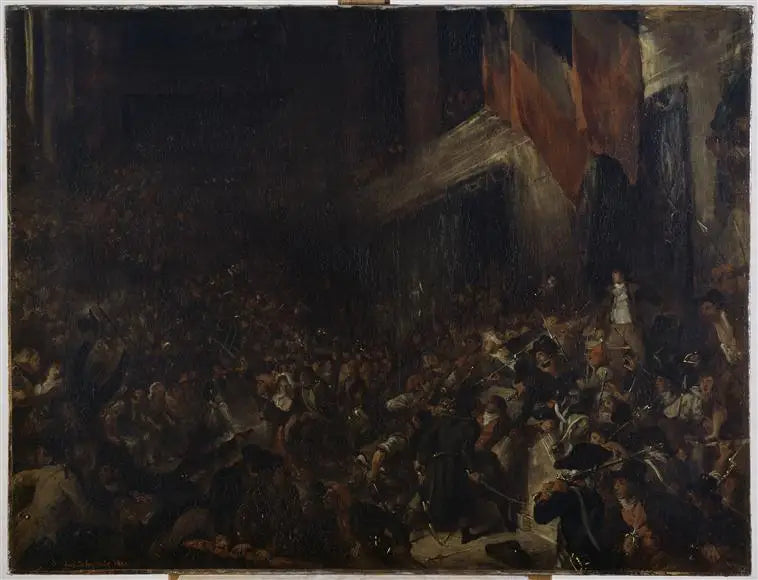 Boissy d'Anglas à la Convention - Eugène Delacroix image 1 reproduction artisanale de tableau